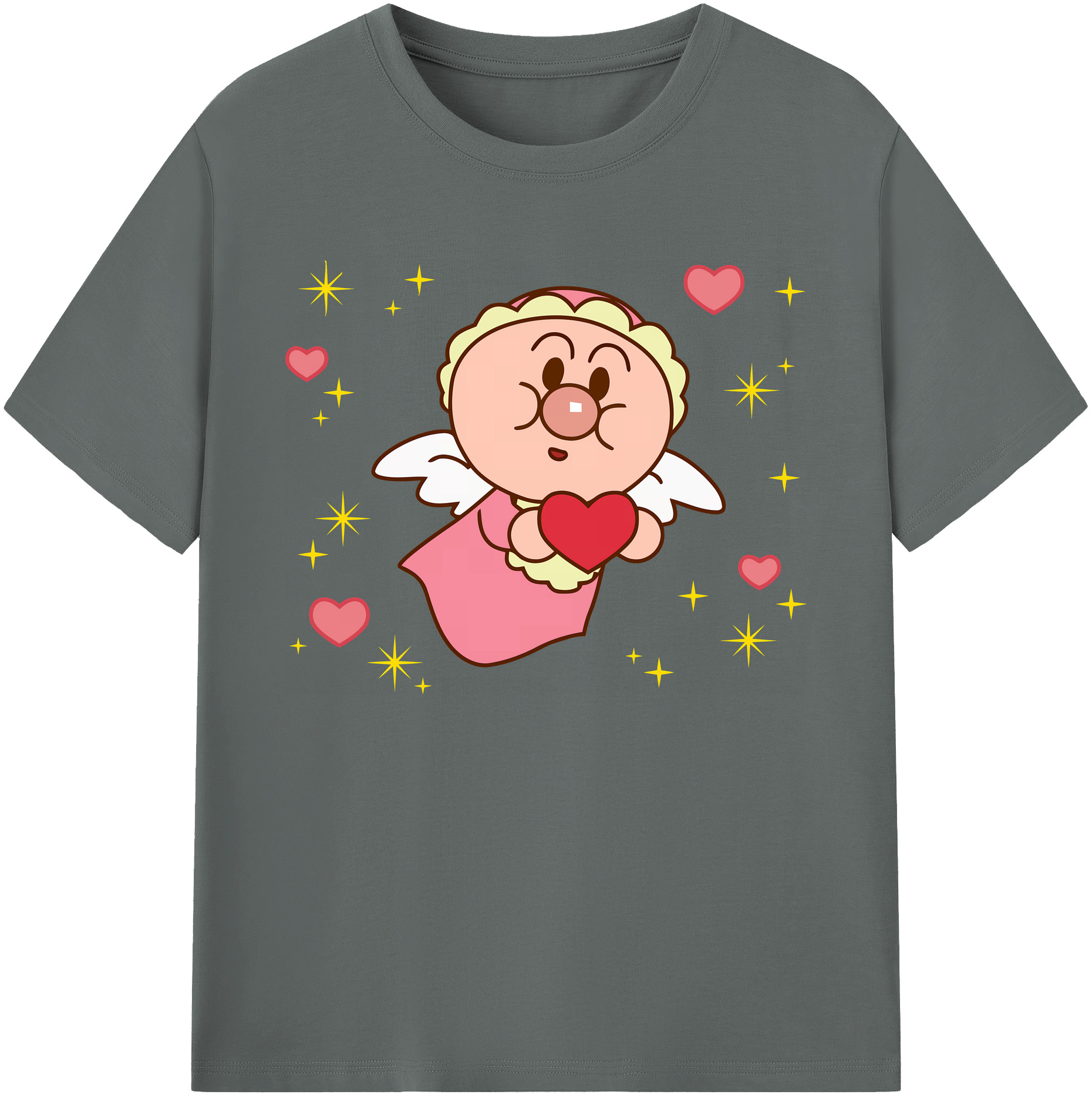 （画像用） アンパンマン Anpanman 綿100％ メンズ半袖Tシャツ｜肌触りやわらか＆通気性